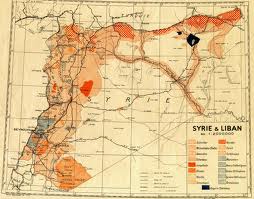 vieille carte Syrie